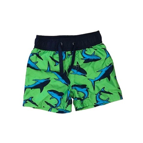 Boy's 12-18 Months Swim Trunks Starting Out Drawstring & Liner Sharks - Picture 1 of 2